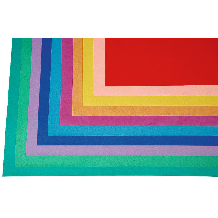 Seidenpapier 20 g/m², 50 x 70 cm, 50 Bogen in 10 Farben