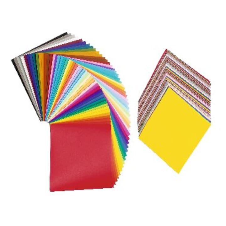 Faltblätter, 15 x 15 cm, 240 Stück in 48 Farben
