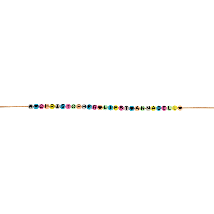 Buchstaben-Perlen, bunt, ca. 350 Stück