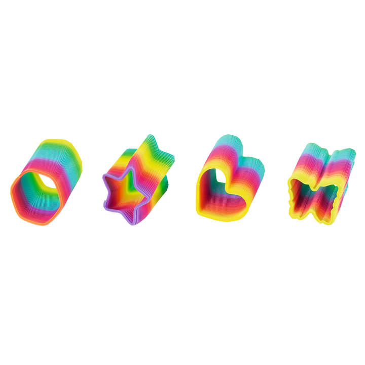 Regenbogenspiralen mit Motiv, 12 Stück