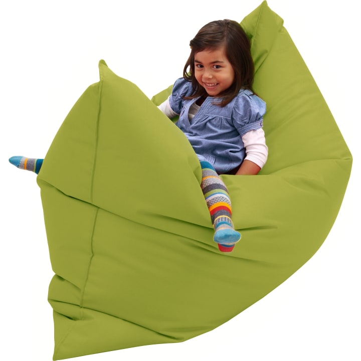 Liegekissen oder Sitzsack aus Rucksackstoff