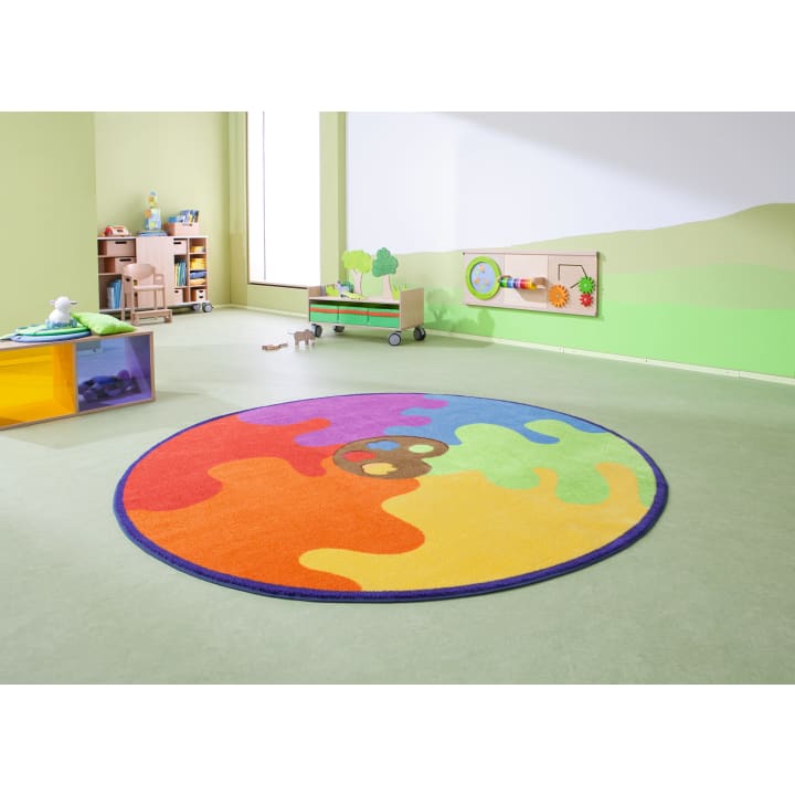 Teppich Farben, rund, Ø 2 m