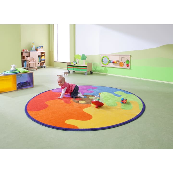 Teppich Farben, rund, Ø 2 m