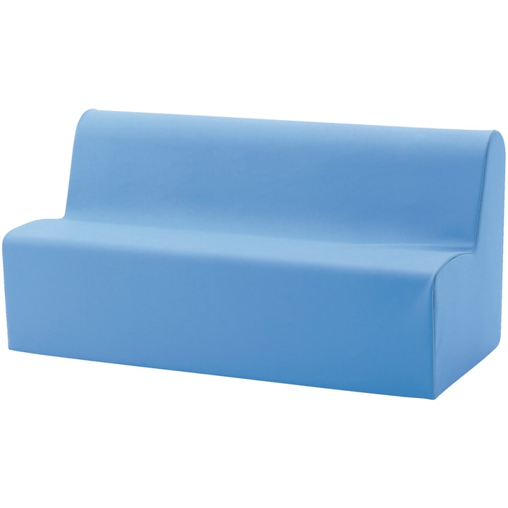 Sofa 3-Sitzer sidd, Kunstleder, div. Farben, Sitzh. 34 cm