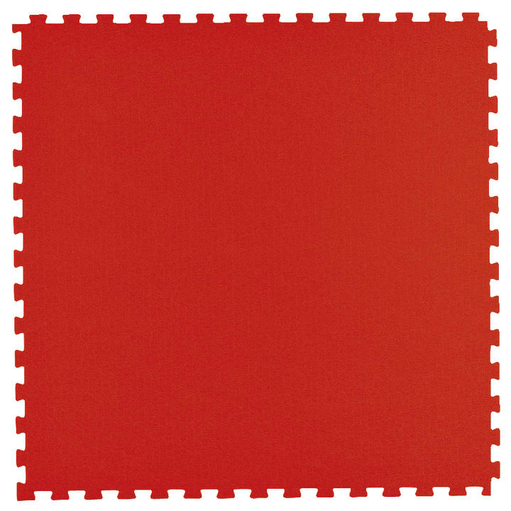 Kampfsport-Bodenmatte, rot/blau, 1 Stück 100x100 cm