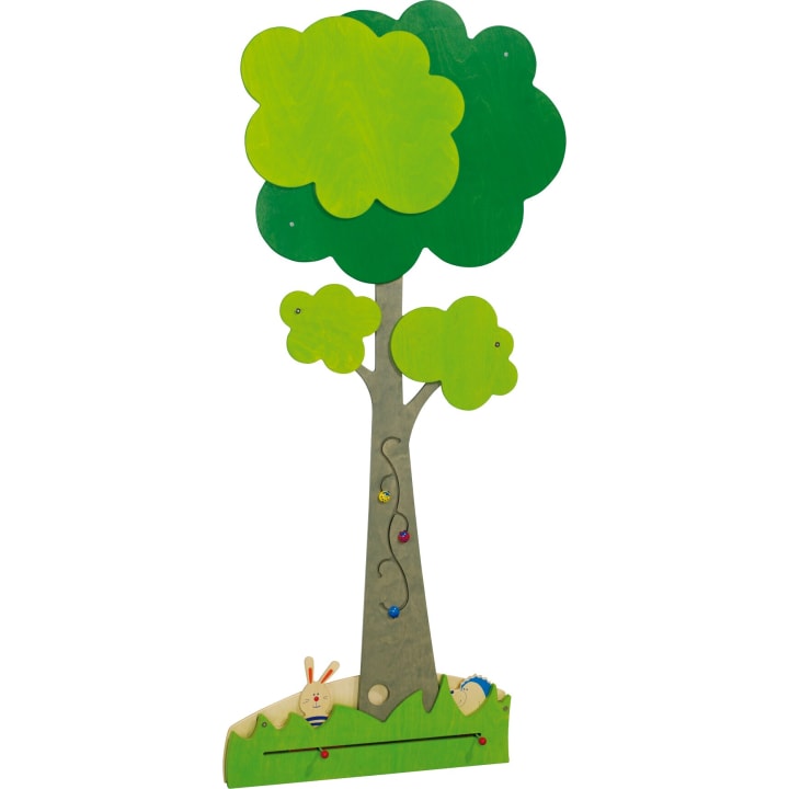 Wandapplikation Baum mit Hase und Igel