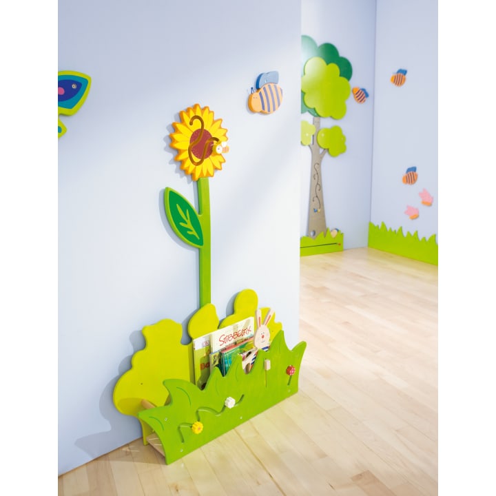 Wandapplikation Sonnenblume mit Biene