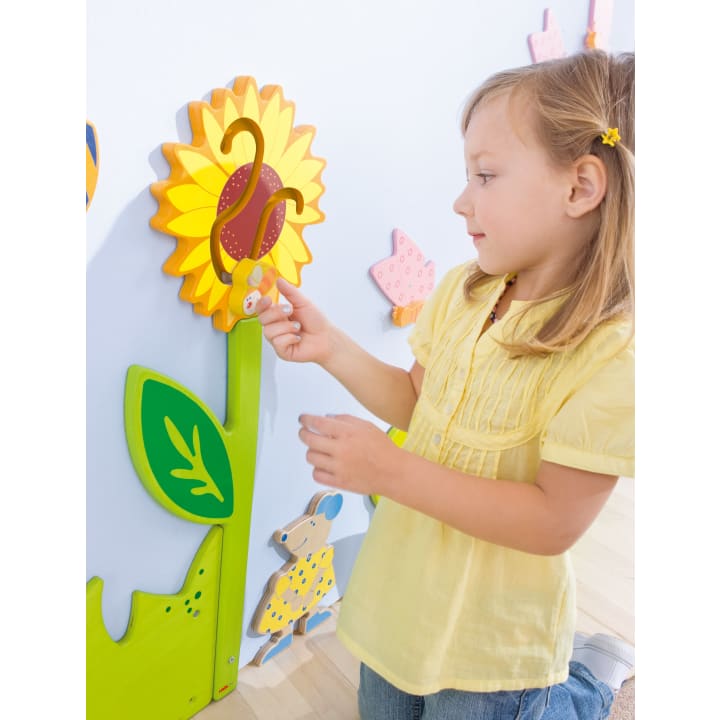 Wandapplikation Sonnenblume mit Biene