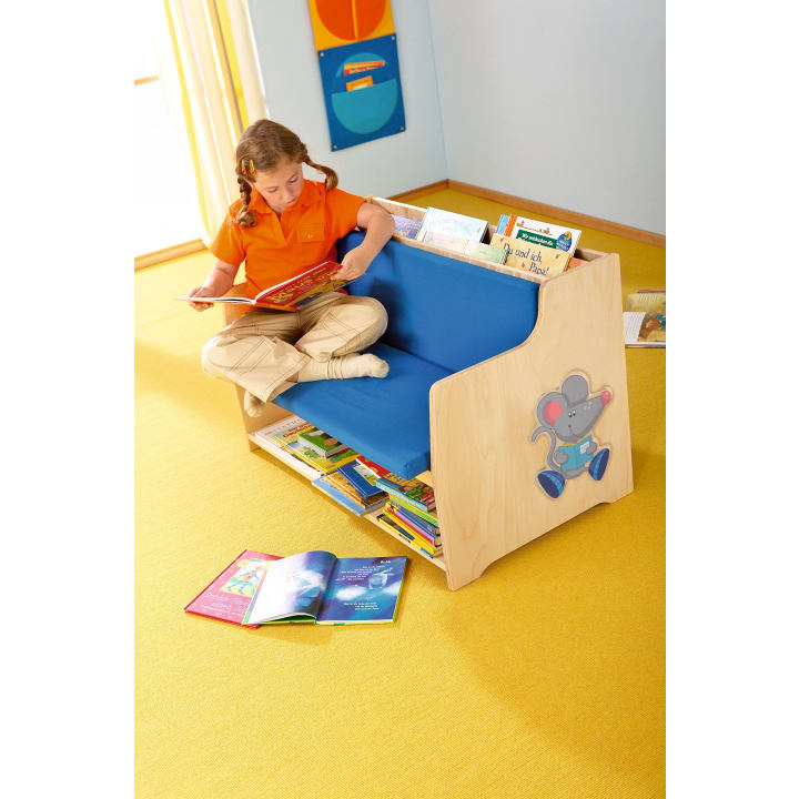Bücherbank Kindergarten, Sitzhöhe 34 cm