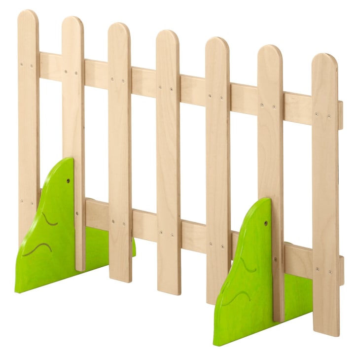 Trennwandzaun zum Bauen mit Büschen