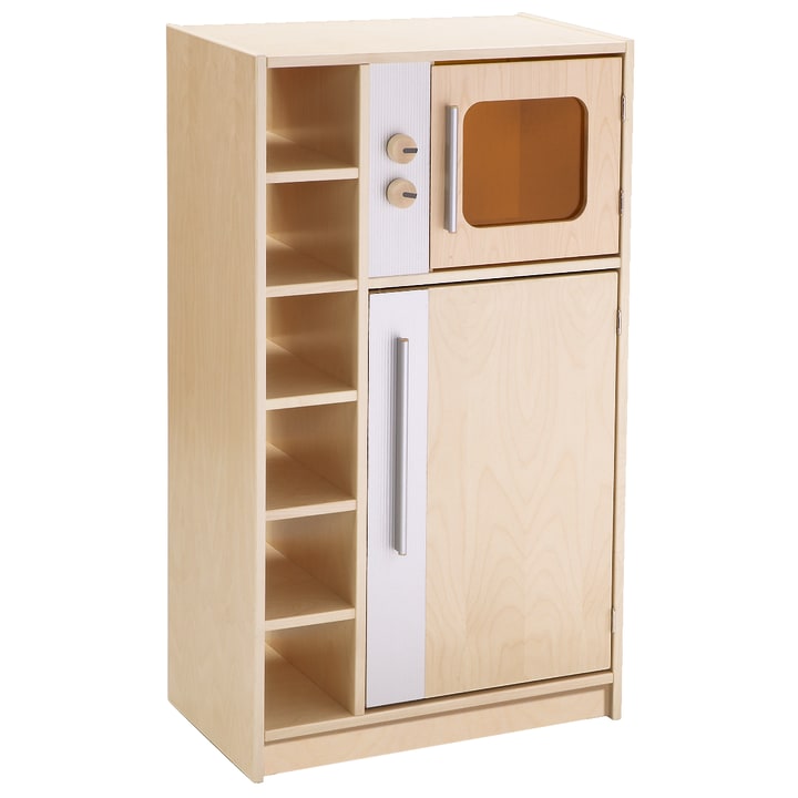 Kinder Hochschrank Lara mit Kühlschrank & Mikrowelle, B 62 x H 103,5 x T 34 cm