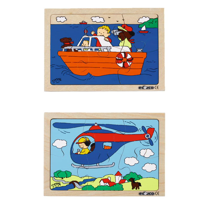 Puzzlebox Fahrzeuge, 10 Puzzles