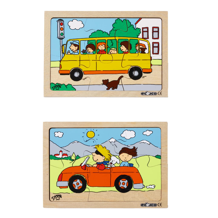 Puzzlebox Fahrzeuge, 10 Puzzles