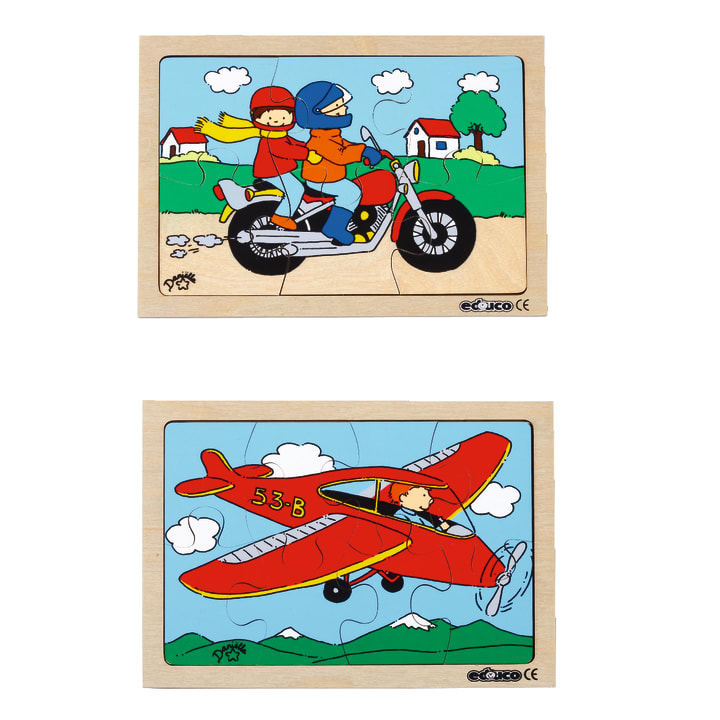 Puzzlebox Fahrzeuge, 10 Puzzles