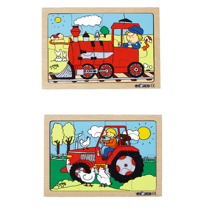 Puzzlebox Fahrzeuge, 10 Puzzles