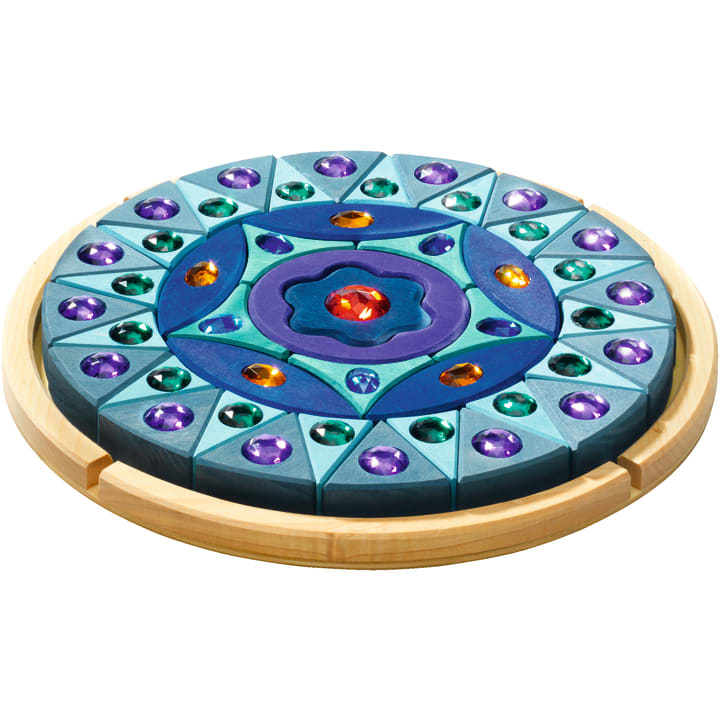 GRIMM‘S Lege-Mandala, blau, 44 Teile