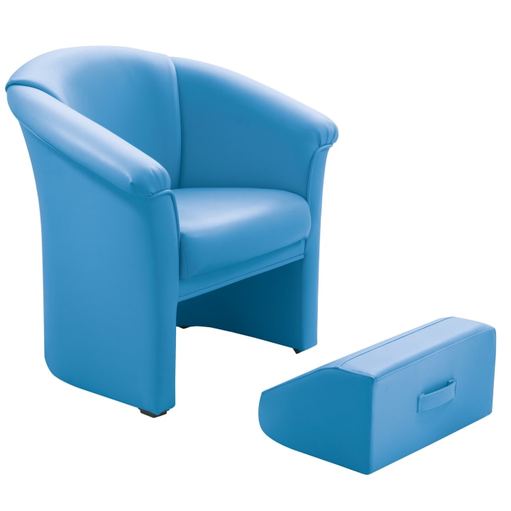 Fußhocker für Sessel, Kunstleder, div. Farben