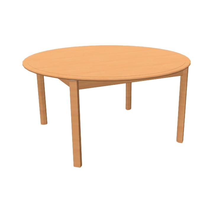 Kita-Tisch Forma, Rund, Ø120, Gleiter