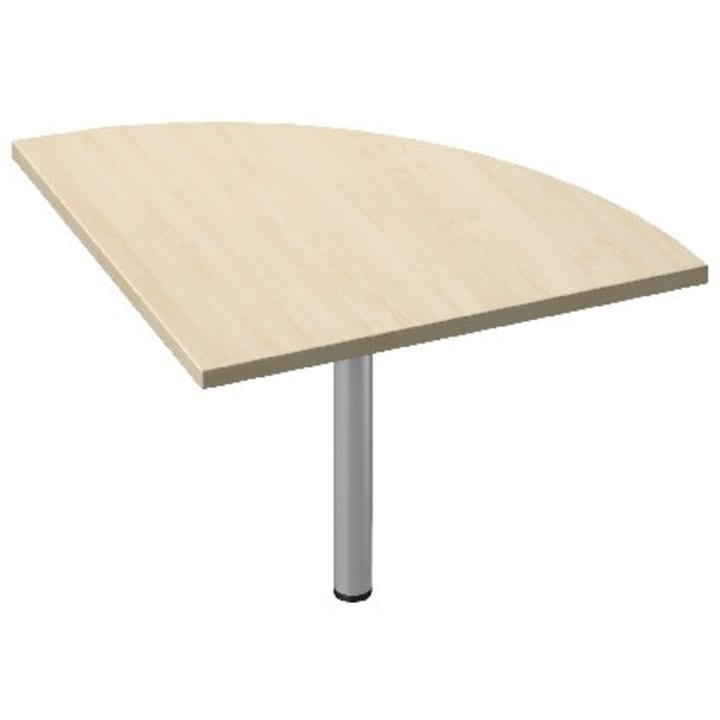 Viertelkreis-Anbautisch Ø160cm, Verbindungstisch für Schreibtisch info