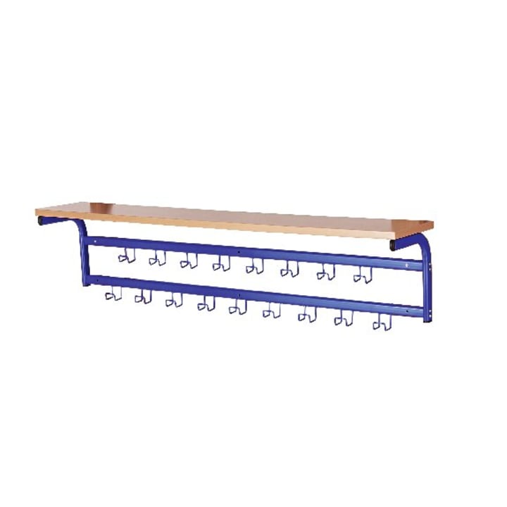 Garderoben-Mützenablage, B 155 cm, 17 Haken