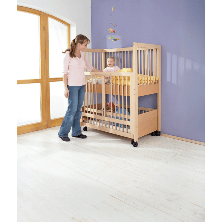 Kinderbett mit Rollen, 118x64x44cm