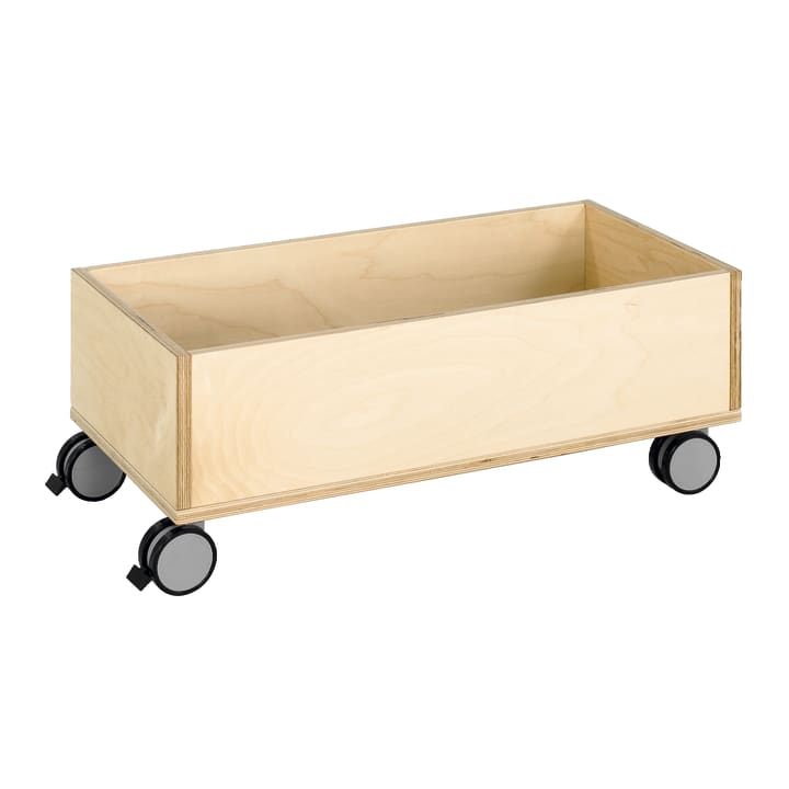 Rollkiste aus Holz, 76x31x38cm