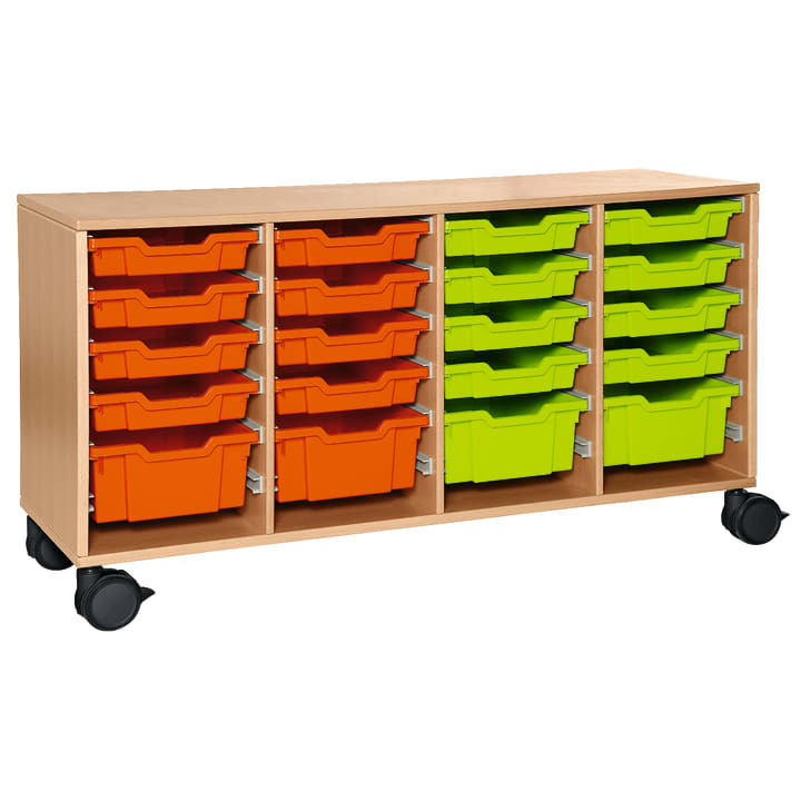 Rollschrank Forminant für Materialboxen, B 138 x H 75,7 x T 45,7 cm