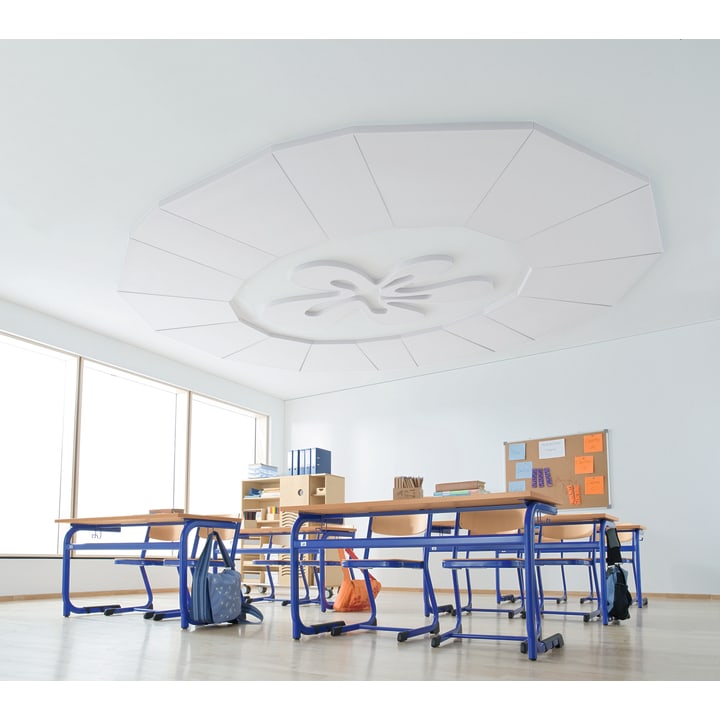 abacustica®-Schallabsorber, weiß, für 8 m² Raumgröße