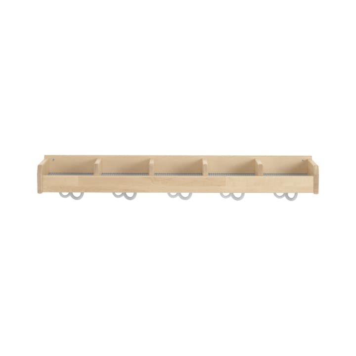 Mützenablage YUNA, versch. Hakenfarben, 5 Fächer, B 99,5 x H 12,8 x T 22,1 cm