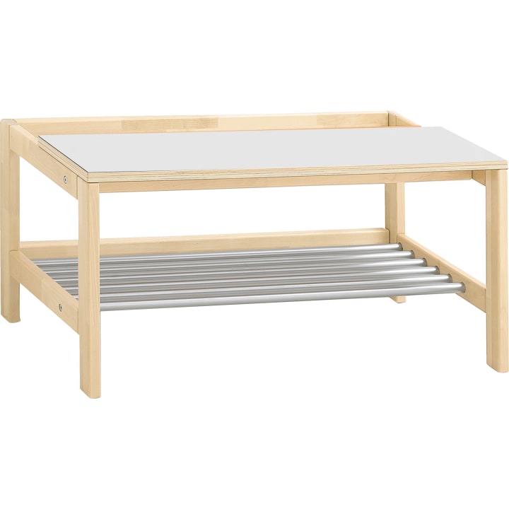 Garderobenbank B80xH26xT45 cm, YUNA, mit Schuhablage, montierbar