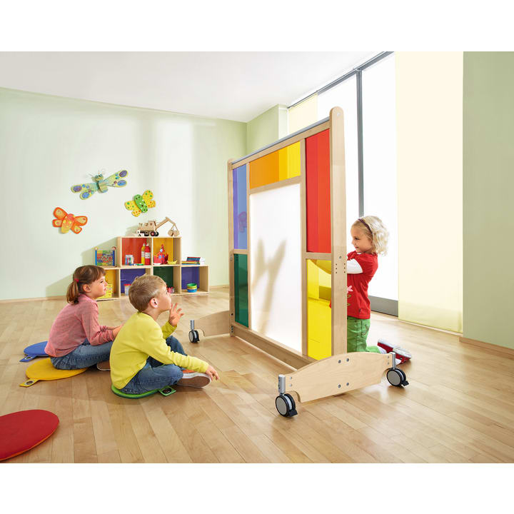 Rollfüße für Trennwände Kindergarten, 2 Stück