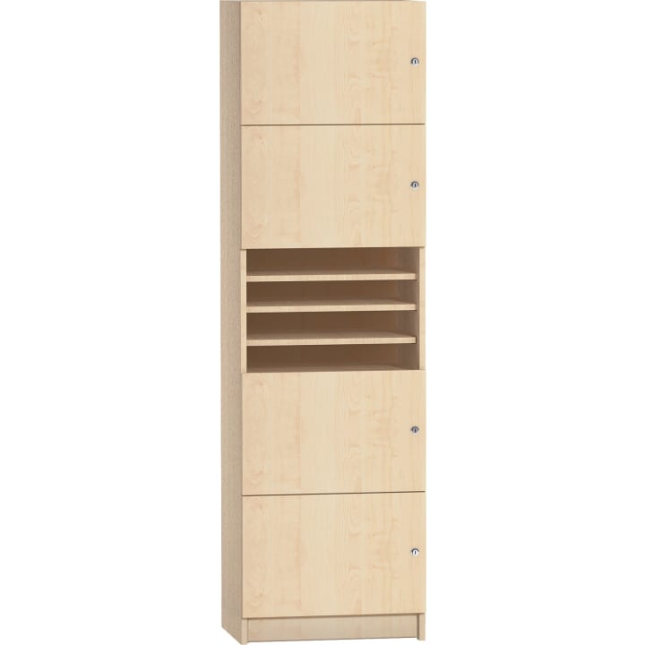 Schließfachschrank, Schlösser rechts; B 40 x H 191 x T 45,5 cm