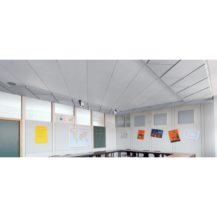 abacustica®-Schallabsorber, hellgrau, für 8 m² Raumgröße