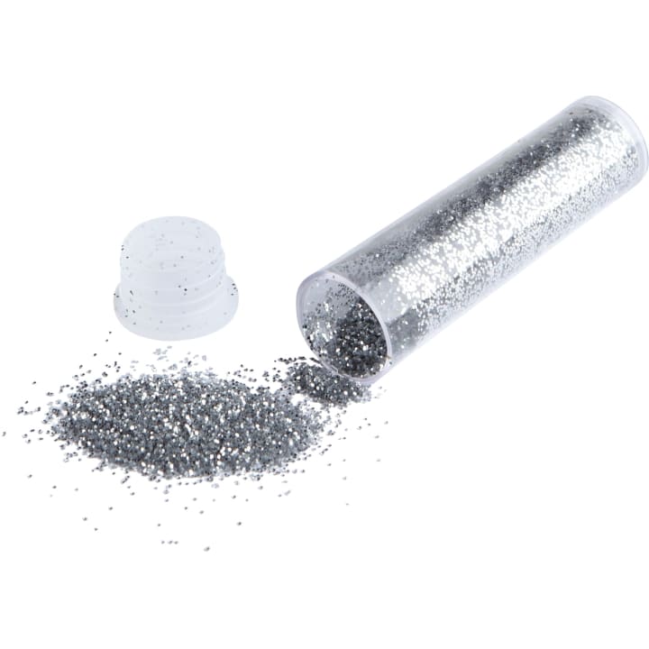 Glitter-Set, 10 Röhrchen + 1 Tube Kleber