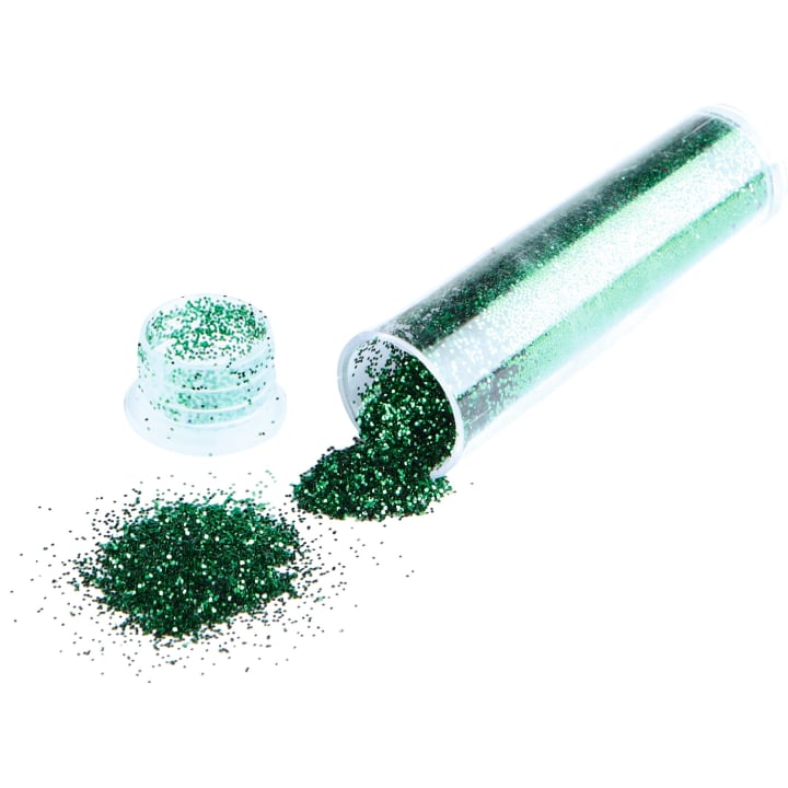 Glitter-Set, 10 Röhrchen + 1 Tube Kleber