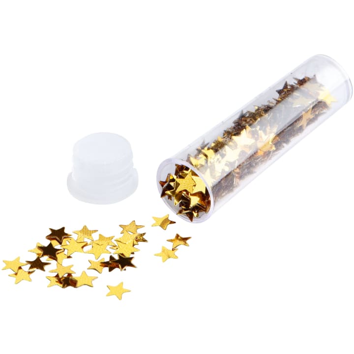 Glitter-Set, 10 Röhrchen + 1 Tube Kleber
