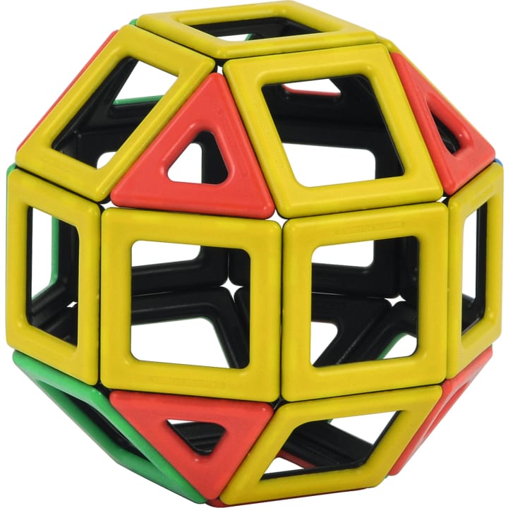 Polydron-Magnetbaukasten, 96 Teile