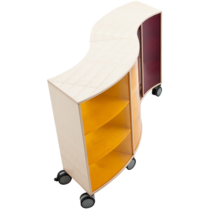 Bogenschrank move.upp®, Acryl am Innenradius, div. Farben, B 100,8 x H 79 x T 38 cm