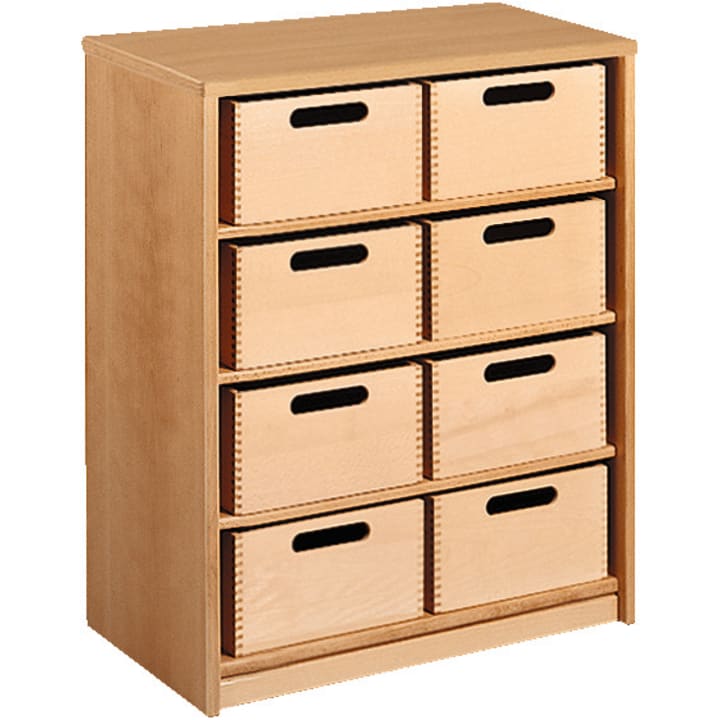 Schrank Forminant mit 8 Materialkästen, B 65 x H 83,6 x T 39,4 cm
