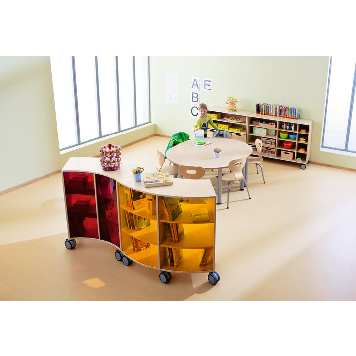 Bogenschrank move.upp®, Acryl am Innenradius, div. Farben, B 100,8 x H 79 x T 38 cm