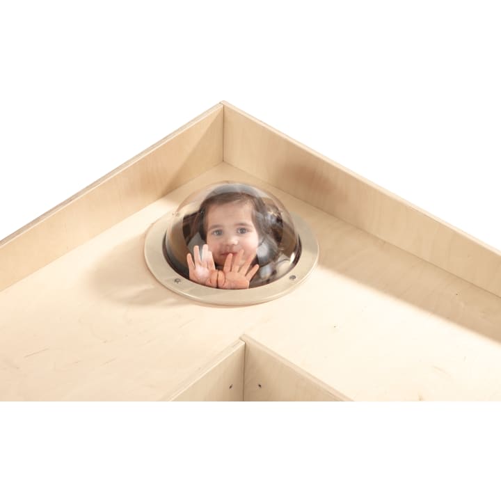 Winkelschrank grow.upp mit Bullauge inkl. Vorhang, div. Farben, B 111 x H 102 x T 111 cm