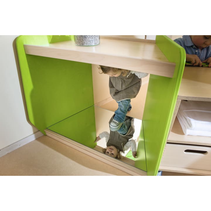 Trapezschrank grow.upp breit, niedrige Form, div. Farben, B 85 x H 70 x T 52 cm