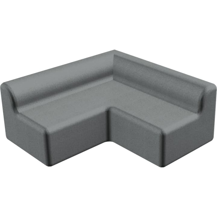 Ecksofa Kunstleder, div. Farben, Sitzh. 38 cm