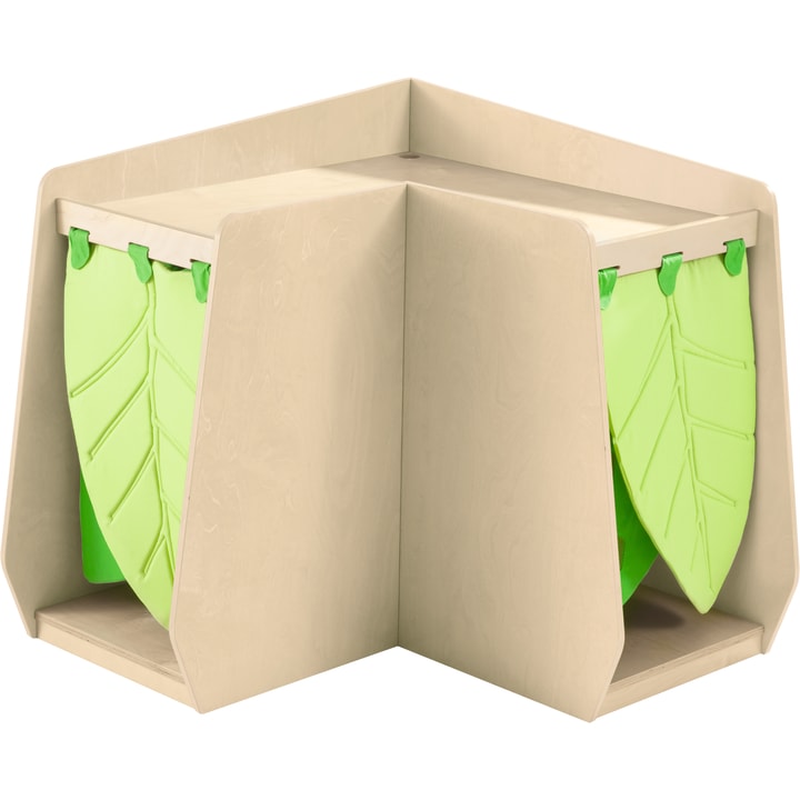 Winkelschrank grow.upp mit Beleuchtung inkl. Vorhang, div. Farben, B 111 x H 102 x T 111 cm