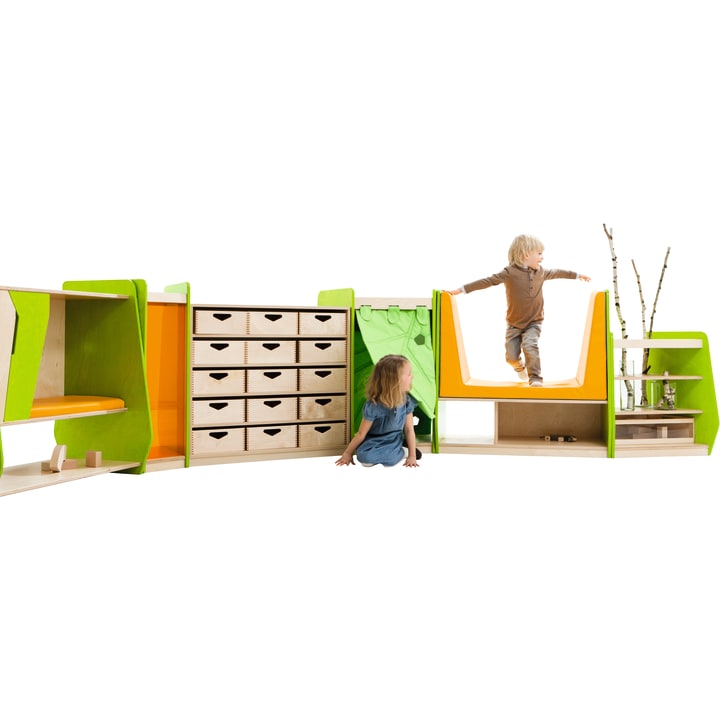Schrank-Bank grow.upp, div. Farben, Sitzh. 32 cm, B 97 x H 94 x T 55 cm