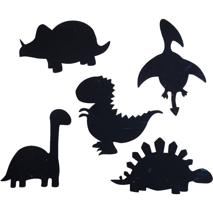 Kratzbilder Dinosaurier, magnetisch, 30 Stück