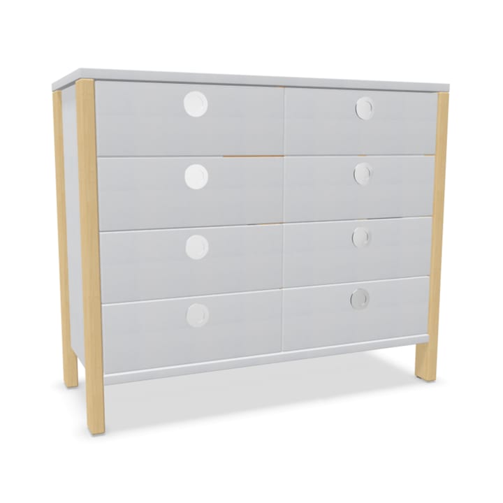 Schubkastenschrank Linus, B 110,4 x H 93,4 (mit Füßen) x T 45,7 cm