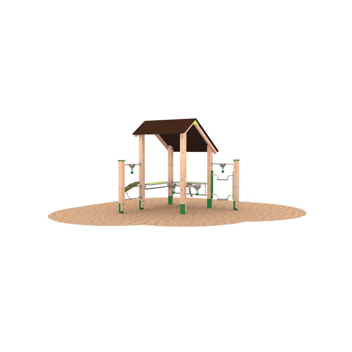 Sandbaustelle mit Sandsilo