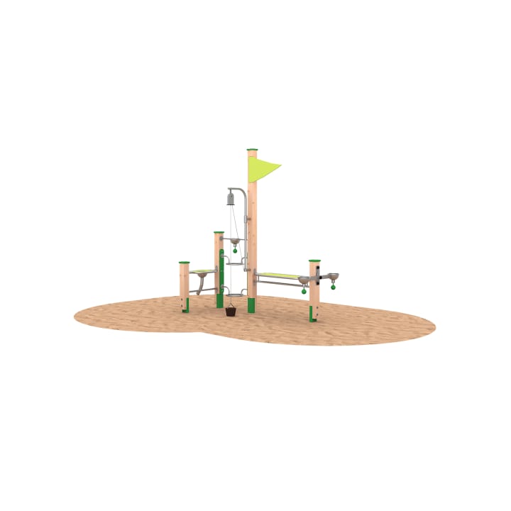 Sandspielanlage mit Sandwaage