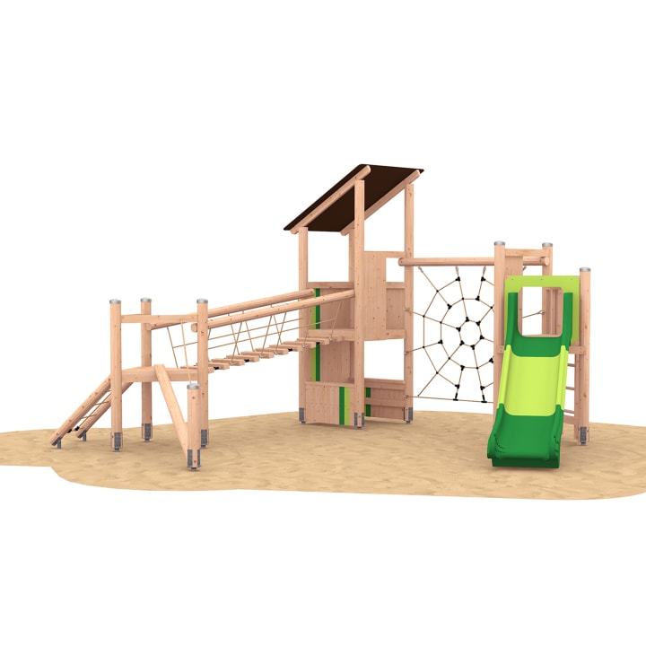 Spielanlage mit Turmspielhaus